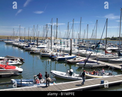 Dun Laoghaire Irlande Dublin Marina. Banque D'Images