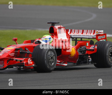 Felipe Massa Ferrari pour les essais à Silverstone Banque D'Images