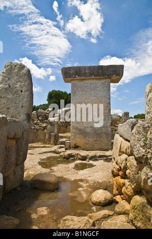 Torralba d'en Salord Préhistorique Minorque Minorque Banque D'Images