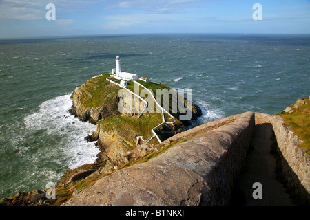 Phare de South stack Anglesey au nord du Pays de Galles Banque D'Images