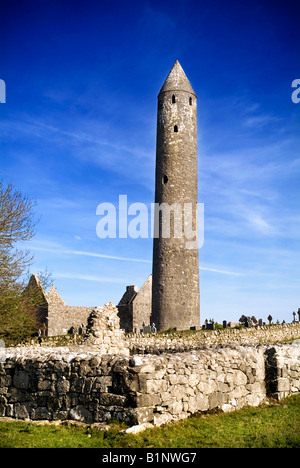 Kilmacduagh Tour Ronde Cie. Galway Irlande Banque D'Images