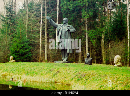 Statue de Lénine, Grutas Park, Druskininkai, Lituanie Banque D'Images