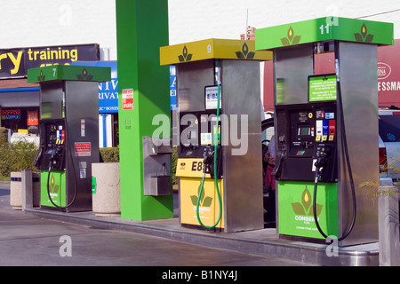 Station de gaz combustible conserv vend le biodiesel et l'éthanol Brentwood Los Angeles County California USA Banque D'Images