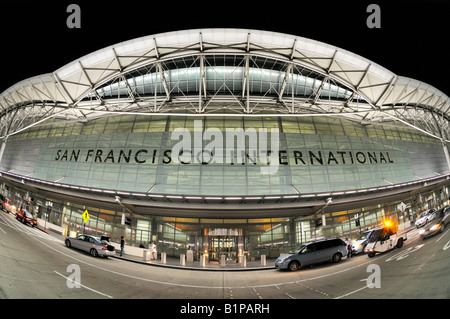 L'Aéroport International de San Francisco (KSFO), Millbrae CA Banque D'Images