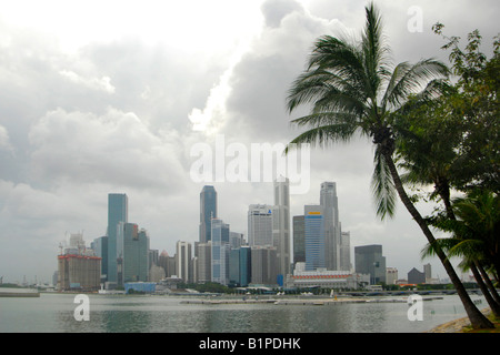 Singapour tôt le matin Banque D'Images