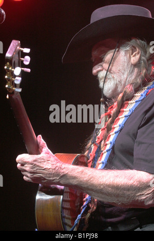 WILLIE NELSON - musicien country US en 2008 Banque D'Images