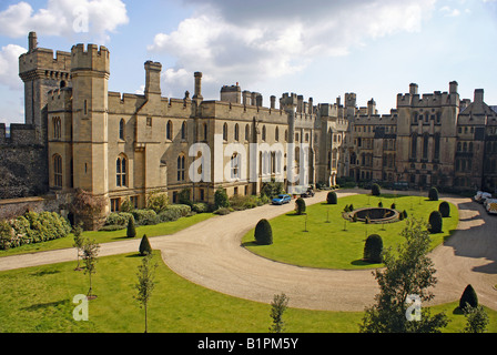 Le quadrilatère à Arundel Castle dans le West Sussex Banque D'Images