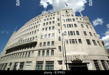 Grand angle de vue de la maison à Portland Place Banque D'Images