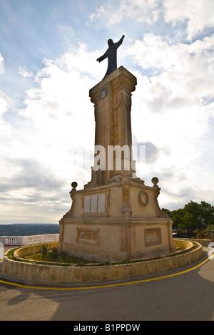 Monument situé sur le Monte Toro Minorque Minorque Banque D'Images