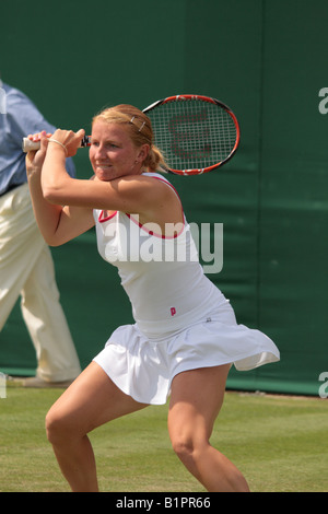 Alla Kudryavtseva wimbledon 2008 Banque D'Images