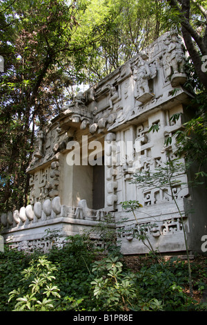 Une reconstruction de la Ruine Maya, Edificio de Hochob, État de Campeche, au Musée National d'Anthropologie, Mexico City Banque D'Images