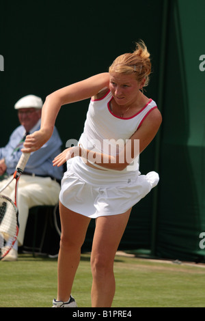 Alla Kudryavtseva wimbledon 2008 Banque D'Images