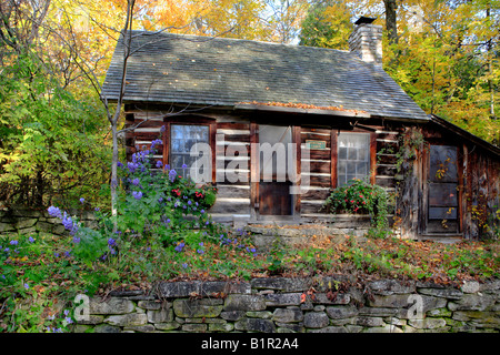 Cabane rustique DANS LE CENTRE D'ÉCOLE POPULAIRE DANS LA RÉGION DE ELLISON BAY DOOR COUNTY WISCONSIN Banque D'Images