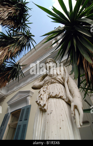 L'Impératrice Elisabeth Amalie Eugénie (également connu sous le nom de Sissi ou Sisi) appelé Palais Achilleon à Gastouri sur l'île grecque de Corfou Banque D'Images