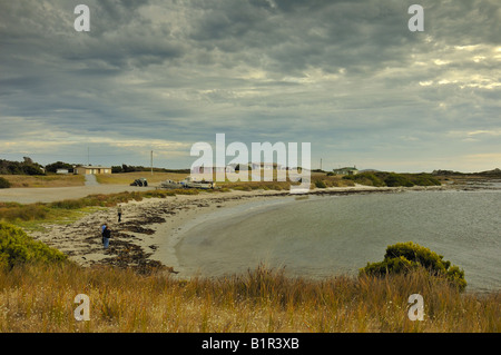 Vue sur la baie au point Bluff Hill, New Caledonia Banque D'Images