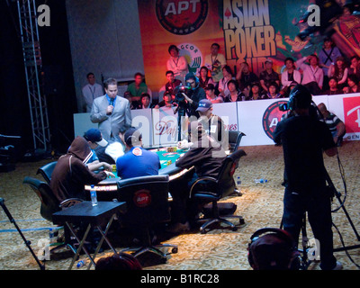 Asian Poker Tour, tournoi, Dusit Hotel Makati City, Philippines. Banque D'Images