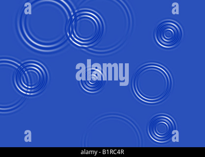 Cercles arrière-plan d'eau Banque D'Images