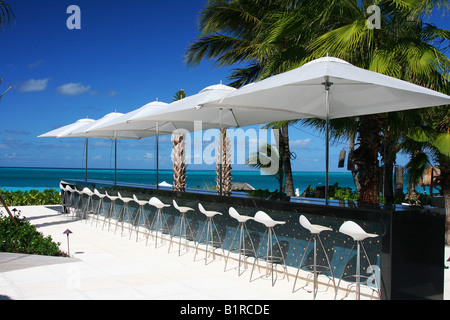 Infinity Bar à Grace Bay Club Banque D'Images