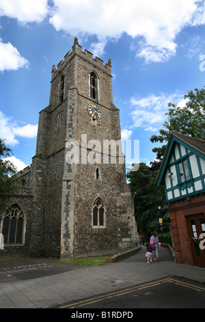 Vue générale de Haverhill une ville britannique Suffolk Banque D'Images