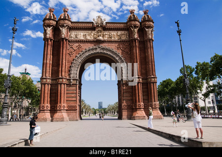 L'Arc de Triomf. Barcelona Banque D'Images
