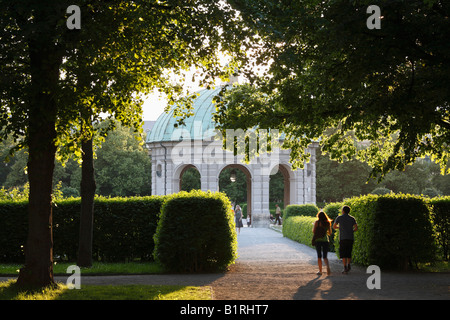 Pavillon pour la déesse Diane dans le Hofgarten, Cour Jardin, Munich, Bavaria, Germany, Europe Banque D'Images