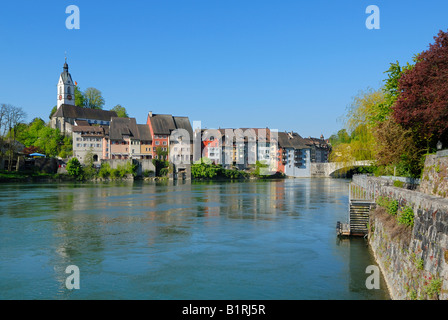 Centre historique de Laufenburg sur le Rhin, Bade-Wurtemberg, Allemagne, Europe Banque D'Images