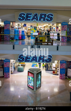 Grand magasin Sears à un centre commercial dans le Texas, USA Banque D'Images