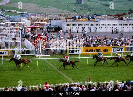 La ville de Galway, Galway, Irlande, courses de chevaux, courses de Galway 1991 Banque D'Images