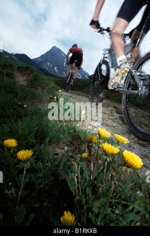 Vtt, Grayerz Gruyère, Canton de Fribourg, Suisse Banque D'Images