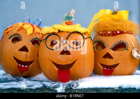 Halloween, Jack O'lanternes Banque D'Images