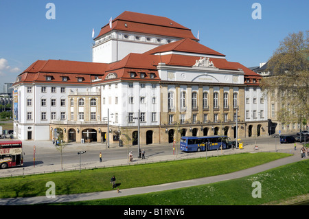 Schauspielhaus, théâtre, Dresde, Saxe, Allemagne, Europe Banque D'Images