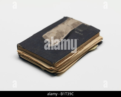 Bible Ancien Testament livre livret, petit livre saint, religieux de l'église sacrée chant imprimé verset paragraphe, de rupture, les anciens-look Banque D'Images