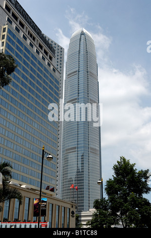 La nouvelle tour AIG la construction de tours sur le port de Hong Kong Banque D'Images