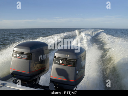 Les croisières de la Baie d'Apalachicola près de St George Island le long de North Florida Panhandle s Banque D'Images