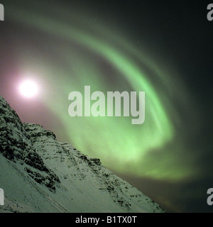 Aurora Borealis ou Northern Lights, de l'Islande Banque D'Images