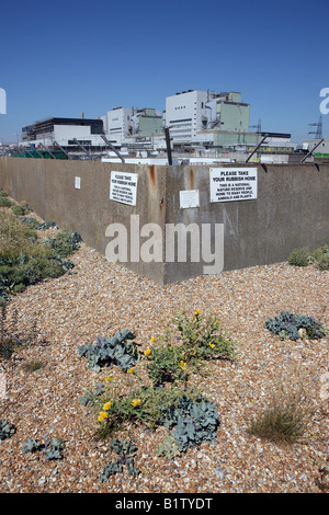 Un dormeur, Nuclear Power Station. Banque D'Images