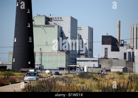 Un dormeur, Nuclear Power Station. Banque D'Images