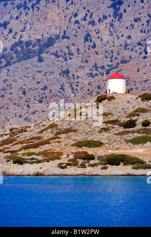 Moulin Symi Rhodes Grèce Banque D'Images