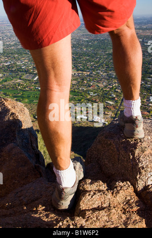 La randonnée sur la montagne Camelback Phoenix Arizona parution modèle Banque D'Images