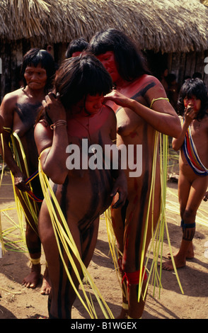 Brésil Mato Grosso parc indigène du Xingu Banque D'Images