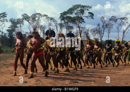 Brésil Mato Grosso parc indigène du Xingu Banque D'Images