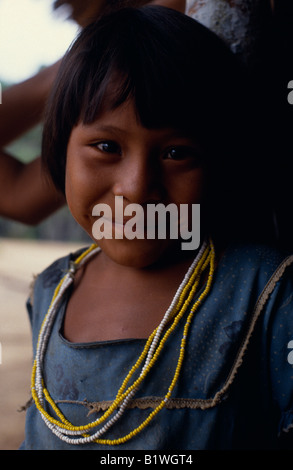 La COLOMBIE au nord-ouest d'Autochtones Tukano Amazon Banque D'Images