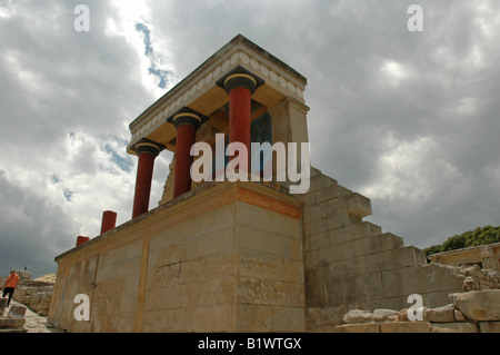 L'architecture de Knossos Crète Grèce Banque D'Images