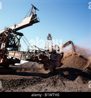 Mine de fer mauritanie Zouerate Zouérat Zoueratt est une ville du nord de la Mauritanie dans la région de Tiris Zemour Ville dan Banque D'Images