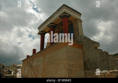 Ruines de Knossos, Crète, Grèce Banque D'Images