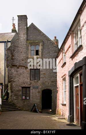 Tudor Merchants House, Tenby, Pembrokeshire, Pays de Galles, Royaume-Uni Banque D'Images