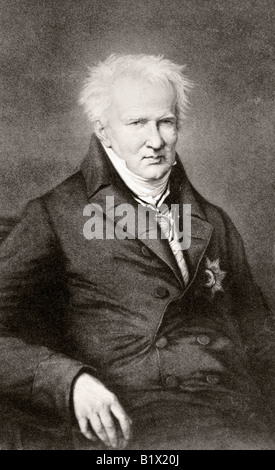 Alexander von Humboldt Baron, 1769 -1859. Naturaliste et explorateur allemands. Banque D'Images