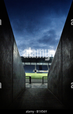 Oxford United Football Club tunnel menant à la hauteur Banque D'Images