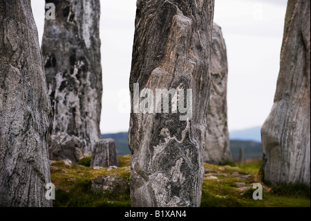 Callanish Standing Stones, Isle Of Lewis, Hébrides extérieures, en Écosse Banque D'Images