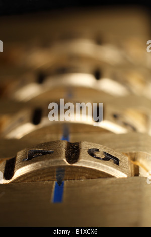 Photographie du verres d'une petite écluse Banque D'Images